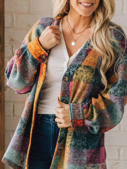 Multicolor Casual Minimalist Jacket