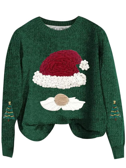 Loose Fit Christmas Knit Sweater