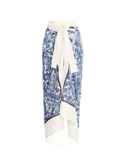 Blue Dragonfly Ruffle One-Piece Swimsuit