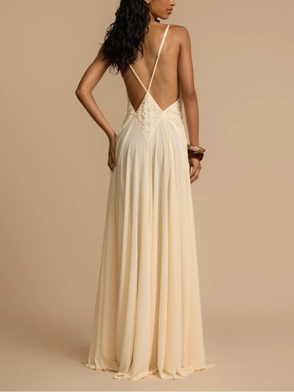Lavinia Plunging V Maxi Dress