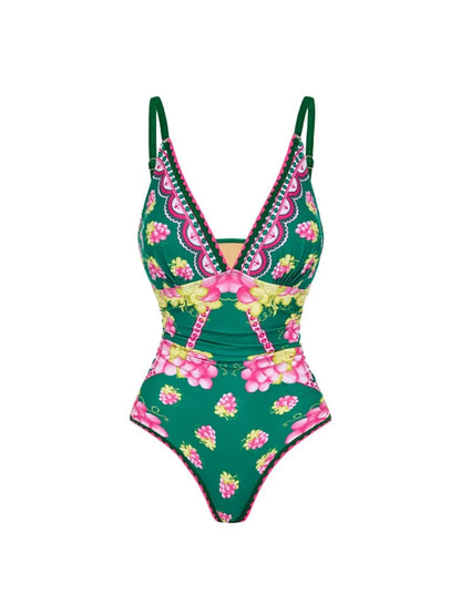 Deep V Cami Maxi Dress Swimsuit Set